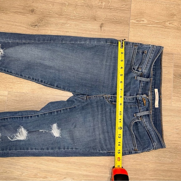 Classic Blue Distressed Women's Jeans - Picture 4 of 5